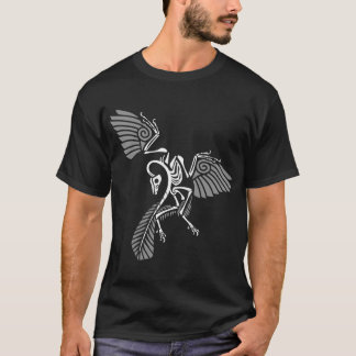 Archaeopteryx skelet - Glyph T-shirt