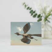 Archaeopteryx vogeldinosaurussen die vliegen - 3D  Briefkaart (Staand voorkant)