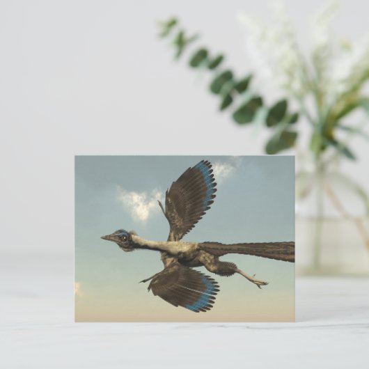 Archaeopteryx vogeldinosaurussen die vliegen - 3D  Briefkaart (Staand voorkant)