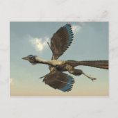 Archaeopteryx vogeldinosaurussen die vliegen - 3D  Briefkaart (Voorkant)