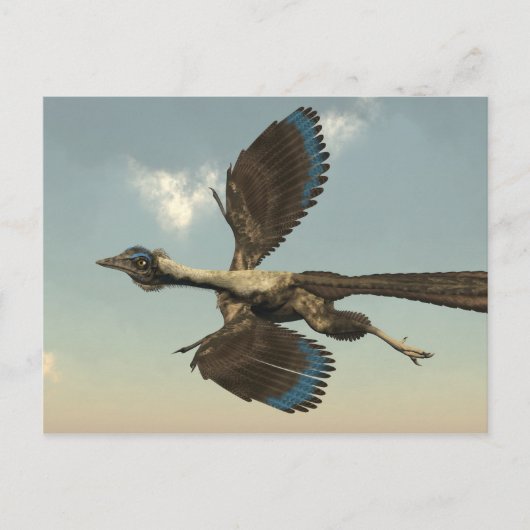 Archaeopteryx vogeldinosaurussen die vliegen - 3D  Briefkaart (Voorkant)