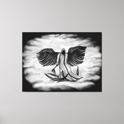 Archangel, Angel Uriel Canvas Afdruk (Voorkant)