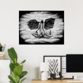 Archangel , Angel Uriel Poster (Thuiskantoor)