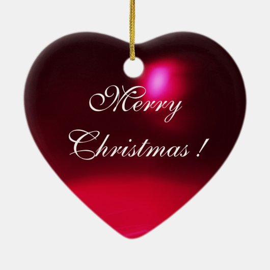 ARCHANGEL GABRIE Heart Gemstone Monogram Keramisch Ornament (Achterkant)