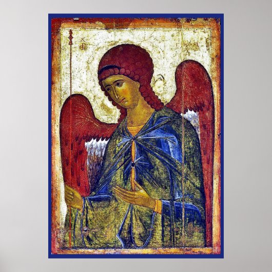 Archangel Gabriel Byzantine Vroege Christelijke Ku Poster (Voorkant)