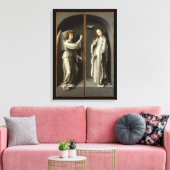 Archangel Gabriel; de Maagd konunciate Canvas Afdruk (Insitu (Woonkamer))