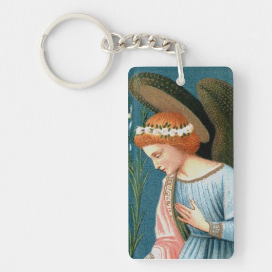 Archangel Gabriel, Lippi's aankondiging (Detail) Sleutelhanger (Voorkant)