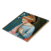 Archangel Gabriel, Lippi's aankondiging (Detail) Tegeltje (Zijkant)