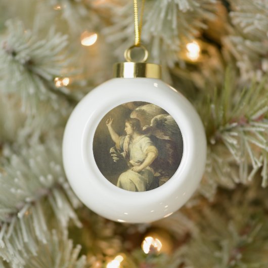 Archangel Gabriel, mooie kerstversiering Keramische Bal Ornament (Boom)