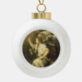 Archangel Gabriel, mooie kerstversiering Keramische Bal Ornament (Voorkant)
