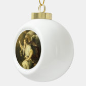 Archangel Gabriel, mooie kerstversiering Keramische Bal Ornament (Rechts)