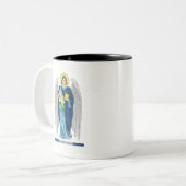 Archangel Gabriel Mug Tweekleurige Koffiemok (Voorkant links)
