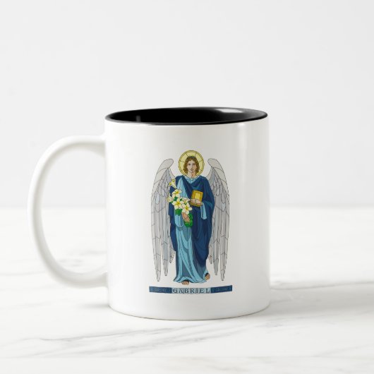 Archangel Gabriel Mug Tweekleurige Koffiemok (Links)