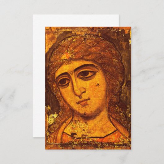 Archangel Gabriel Old Russian Angel Icon Byzantine Bedankkaart (Voorkant / Achterkant)