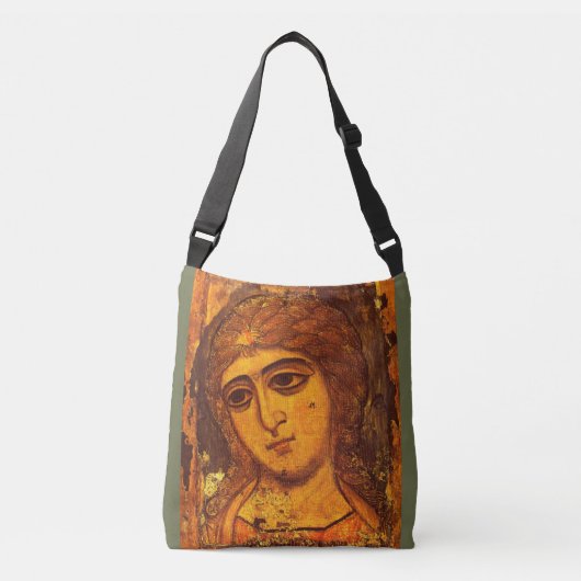 Archangel Gabriel Old Russian Angel Icon Byzantine Crossbody Tas (Voorkant)