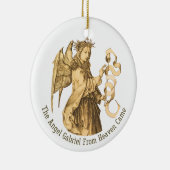 Archangel Gabriel Persoonlijke kerstkunst Keramisch Ornament (Rechts)