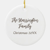 Archangel Gabriel Persoonlijke kerstkunst Keramisch Ornament (Achterkant)