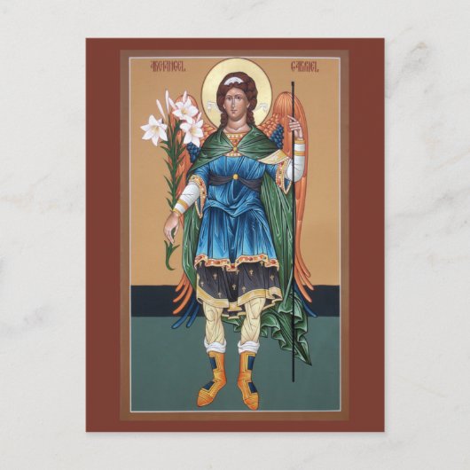Archangel Gabriel Prayer Card Briefkaart (Voorkant)