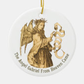 Archangel Gabriel Renaissance Art Gold Silver Keramisch Ornament (Voorkant)