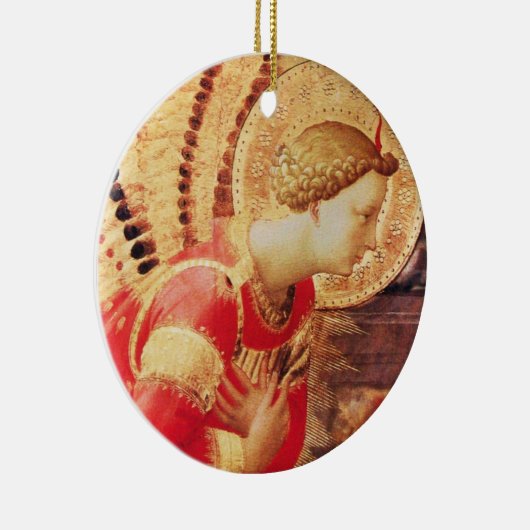 ARCHANGEL GABRIEL Ruby Gem stone Keramisch Ornament (Rechts)