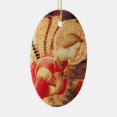 ARCHANGEL GABRIEL Ruby Gem stone Keramisch Ornament (Rechts)