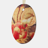 ARCHANGEL GABRIEL Ruby Gem stone Keramisch Ornament (Links)