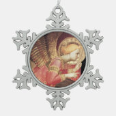 ARCHANGEL GABRIEL TIN SNEEUWVLOK ORNAMENT (Voorkant)