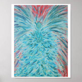 Archangel Haniel Energy art poster, 8 x 10 inch Poster