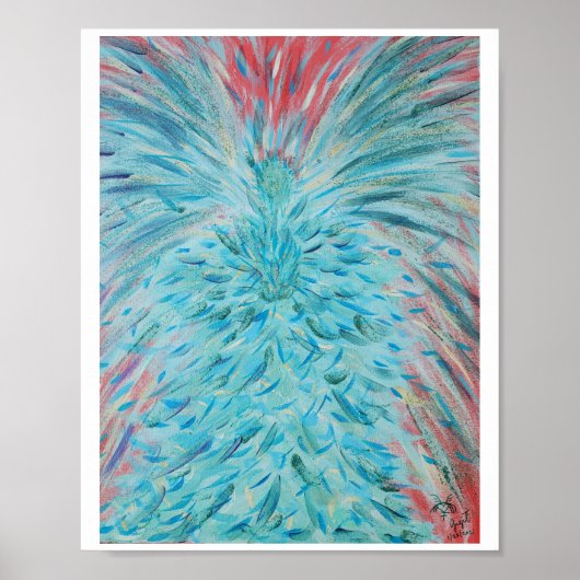 Archangel Haniel Energy art poster, 8 x 10 inch Poster (Voorkant)