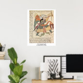 Archangel Israëfil van Iraakse schilder in 1280 Poster (Thuiskantoor)