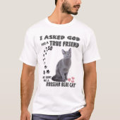 Archangel Kitten citeert mam Papa print, Russisch  T-shirt (Voorkant)