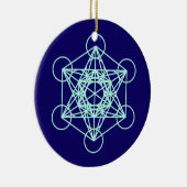 Archangel Metatron Sacred Geometry Cirnament Ornam Keramisch Ornament (Rechts)