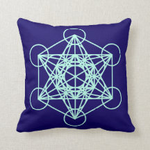 Archangel Metatron Sacred Geometry Square Pillow