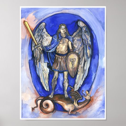 "Archangel Michael"-2, Poster 30,90 cm x 23,41 cm (Voorkant)