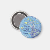 Archangel Michael Art Custom Fridge Magnet (Voorkant / Achterkant)