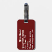 Archangel Michael Bagagelabel (Achterkant verticaal)