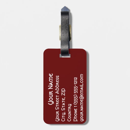 Archangel Michael Bagagelabel (Achterkant verticaal)