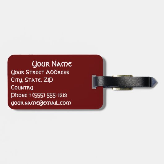 Archangel Michael Bagagelabel (Achterkant horizontaal)