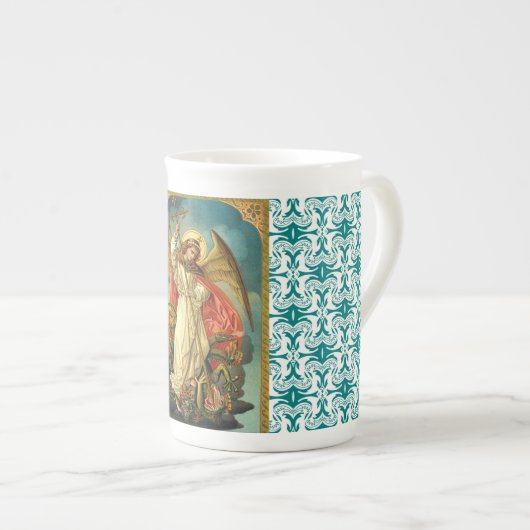 Archangel Michael Bone China Mok (Voorkant rechts)