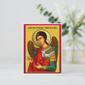 Archangel Michael Briefkaart (Staand voorkant)