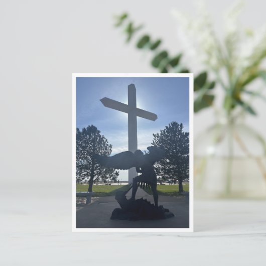 Archangel Michael Briefkaart (Staand voorkant)