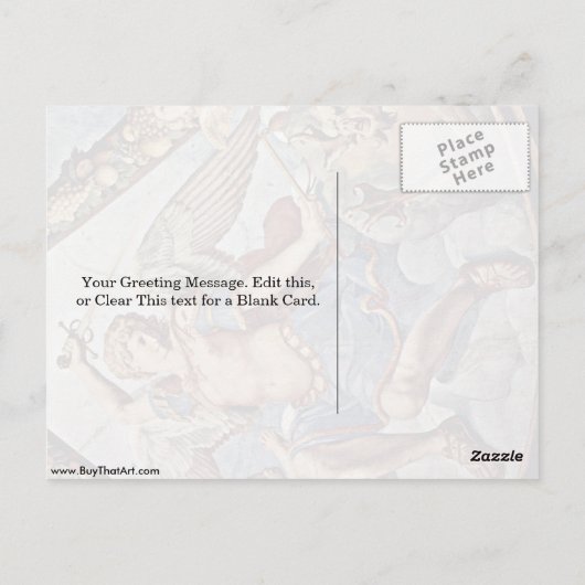 Archangel Michael By Angelo Bronzino Briefkaart (Achterkant)