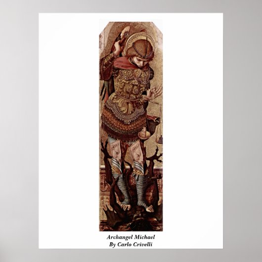 Archangel Michael By Carlo Crivelli Poster (Voorkant)