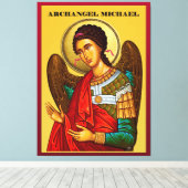 Archangel Michael Canvas Afdruk (Insitu (Houten vloer))