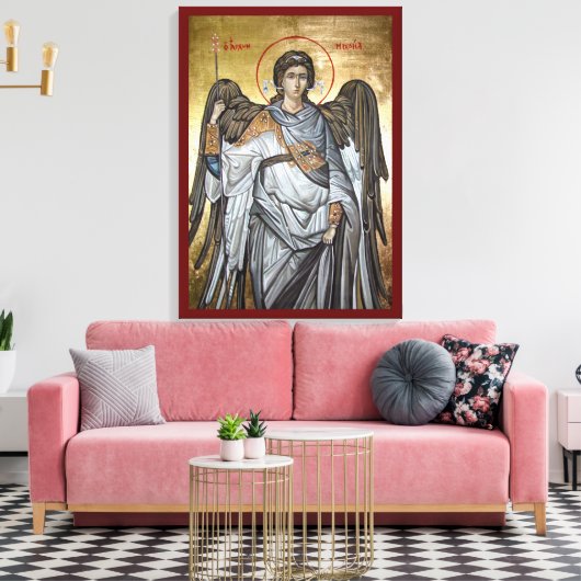Archangel Michael Canvas Afdruk (Insitu (Woonkamer))