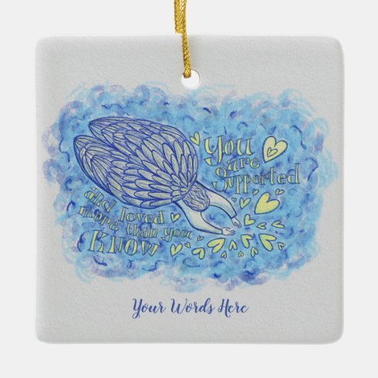 Archangel Michael Custom Holiday Gift Ornament (Voorkant)