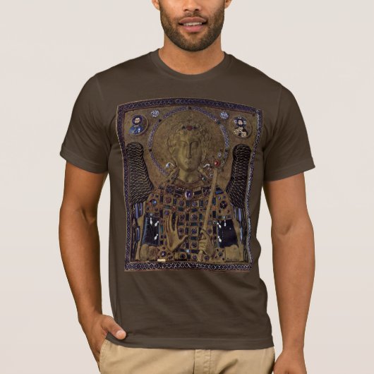 Archangel Michael door Meister Der Ikone Des Erzen T-shirt (Voorkant)