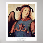 Archangel Michael door Pietro Perugino Poster (Voorkant)