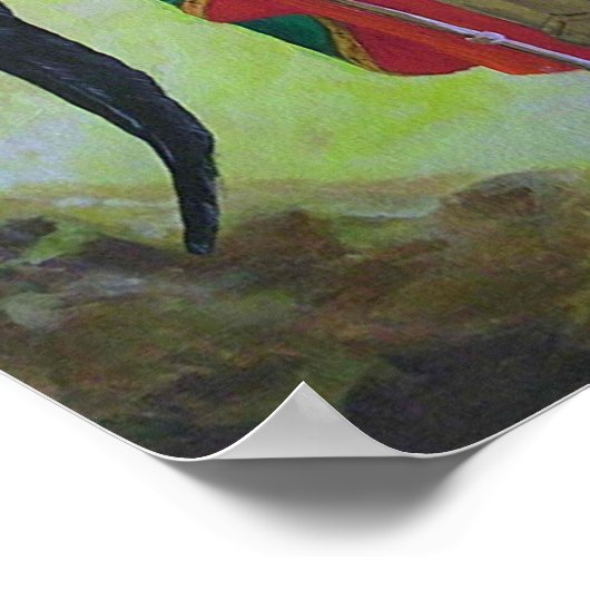 Archangel Michael door S Lewis Poster (Hoek)