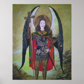 Archangel Michael door S Lewis Poster